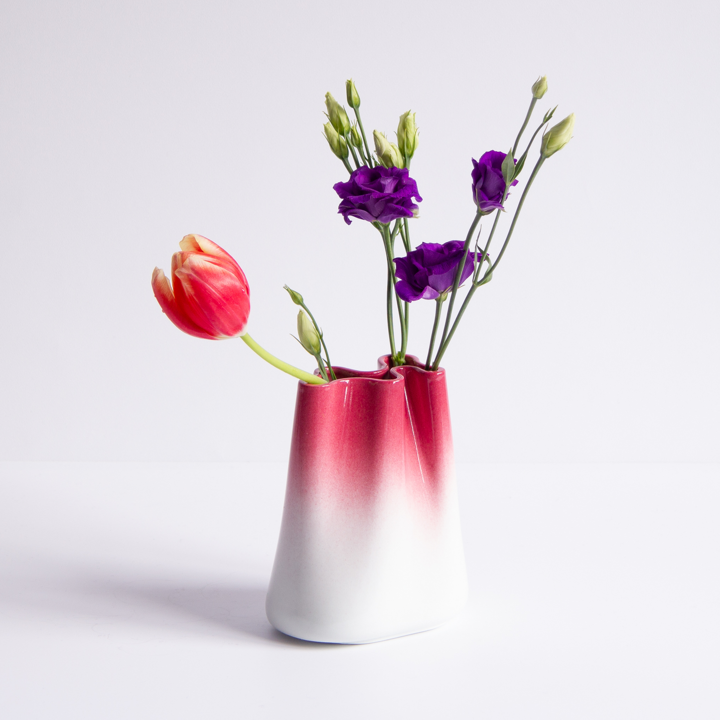 [JUMONY] High Gloss Porcelain Vase - Small in Santorini Sunset
