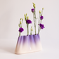 [JUMONY] High Gloss Porcelain Vase - Wide in English Lavender