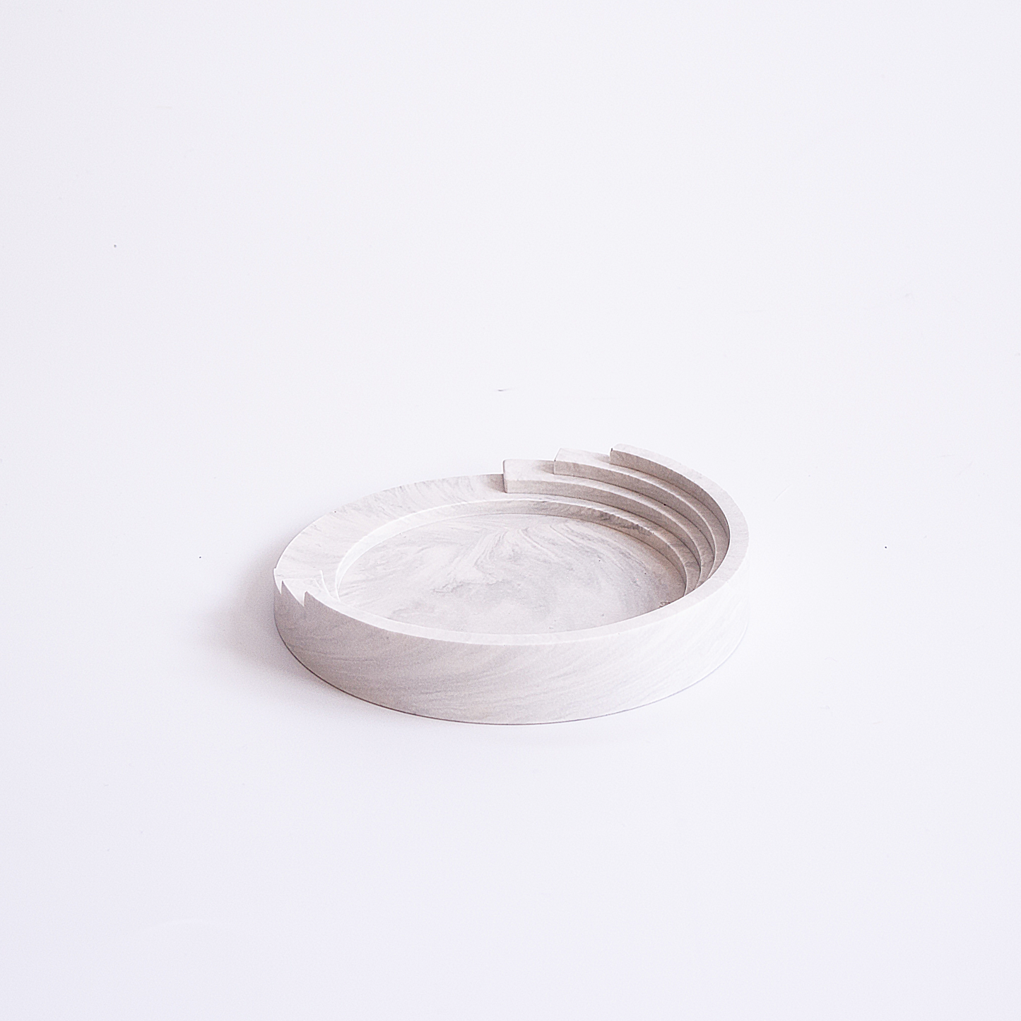 [SCALA] White Marble Small Accessory Tray